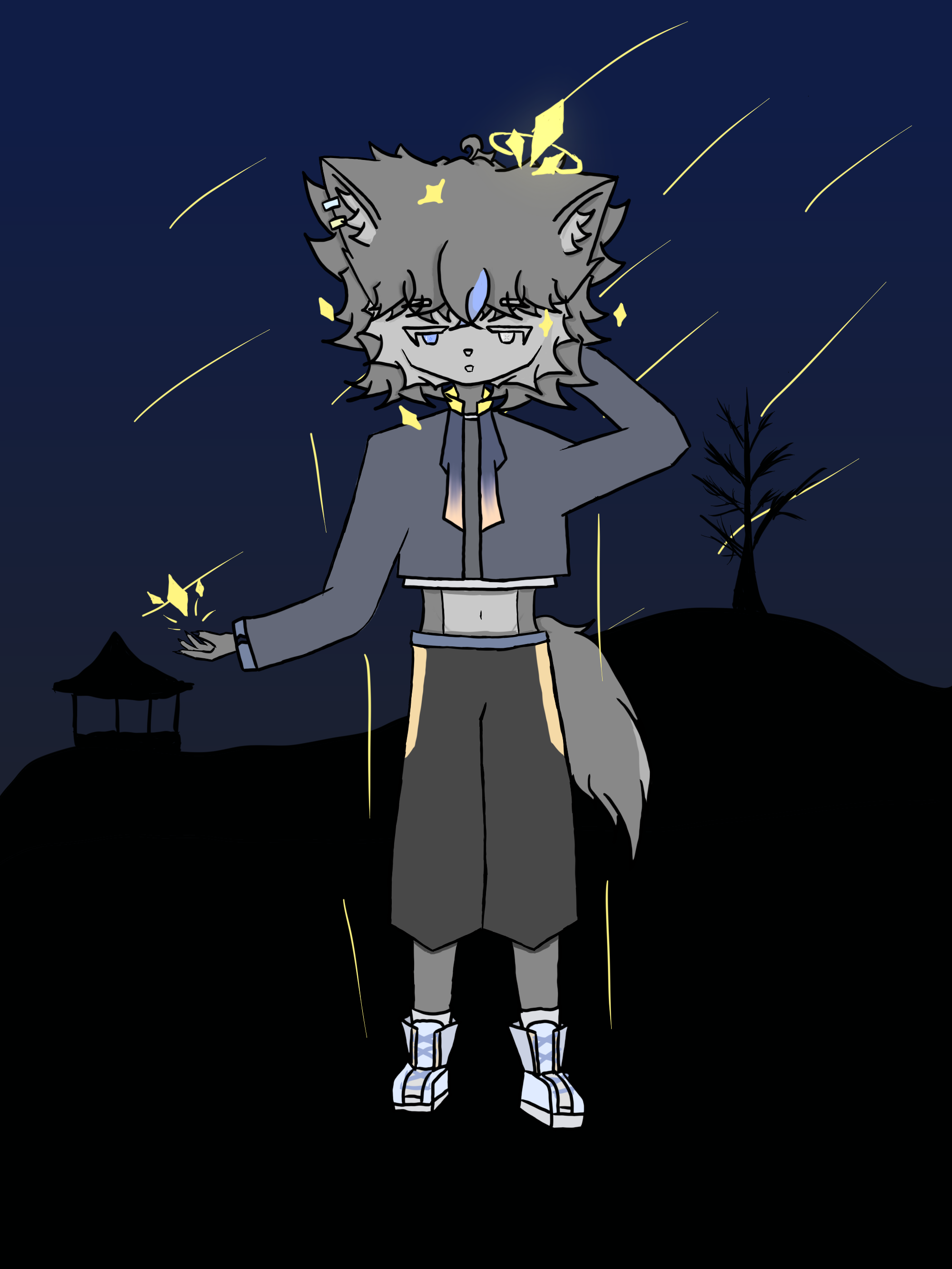 术无生日贺图绘画过程